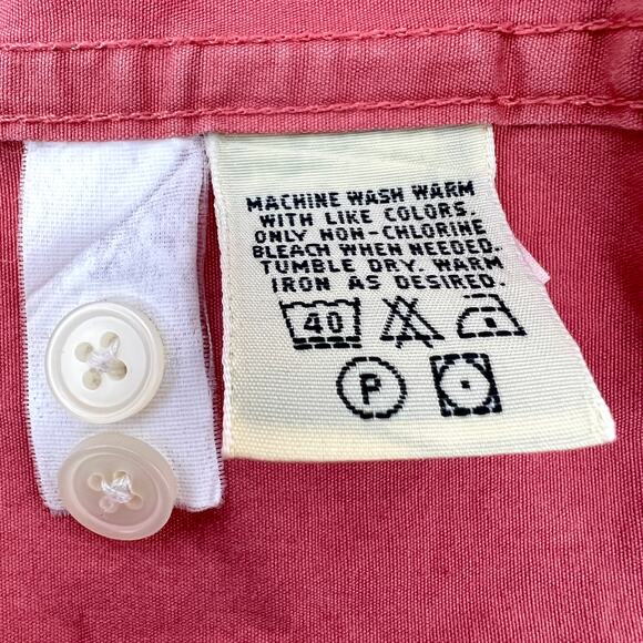 Eddie Bauer Womens Coral Button Up Shirt Size M - Picture 7 of 8